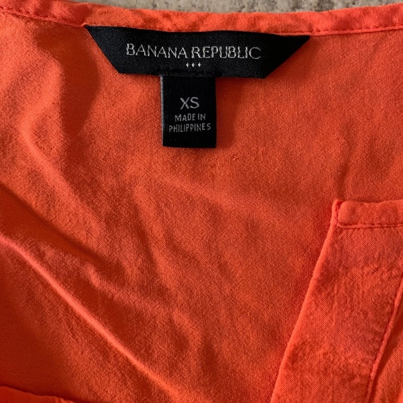 Banana Republic Orange SS Top XS - Picture 3 of 5